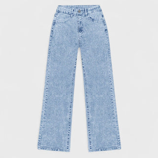 Mara - Pantaloni din denim pentru femei cu croială dreaptă și picior larg