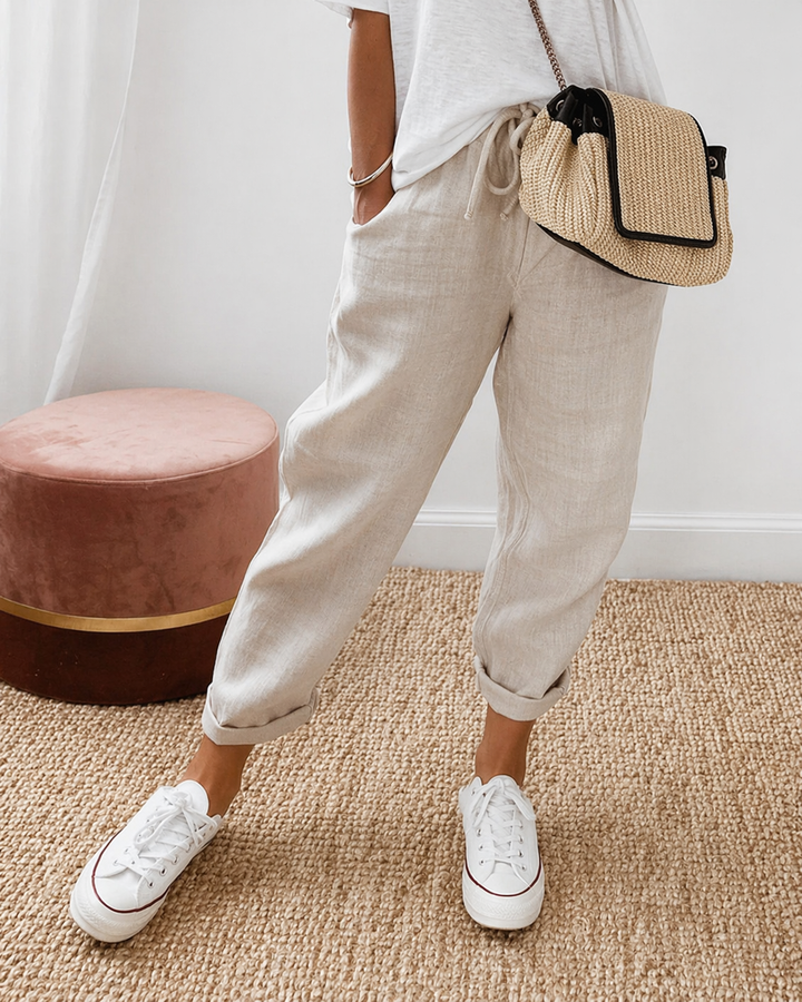 Linae Pantaloni Casual Relaxați