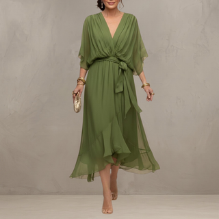 Marta™ | Elegante Chiffon Midi Jurk