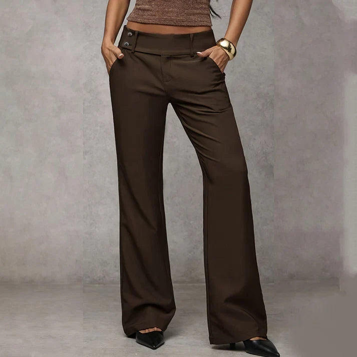 Sanne™ | Elegante Wijde Pijp Broek